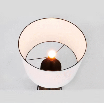 Etagere 62in Matte Black Floor Lamp