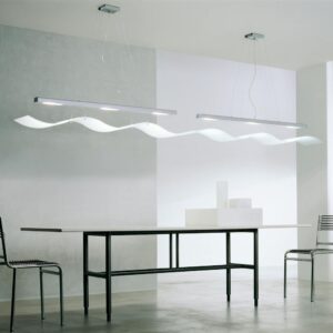 Home A contemporary minimalist room with sleek furniture, modern lighting, and clean design.